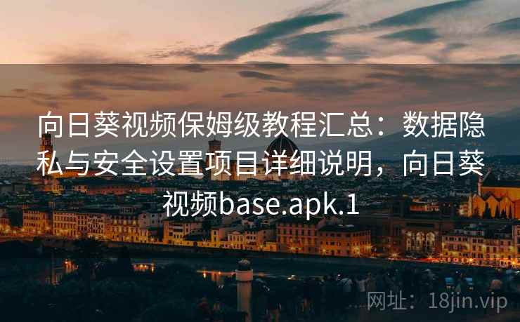 向日葵视频保姆级教程汇总：数据隐私与安全设置项目详细说明，向日葵视频base.apk.1