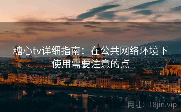 糖心tv详细指南：在公共网络环境下使用需要注意的点