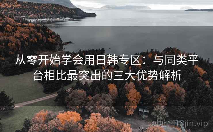 从零开始学会用日韩专区：与同类平台相比最突出的三大优势解析