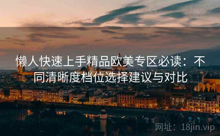 懒人快速上手精品欧美专区必读：不同清晰度档位选择建议与对比