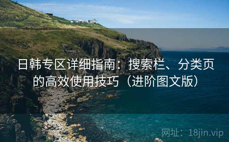 日韩专区详细指南：搜索栏、分类页的高效使用技巧（进阶图文版）