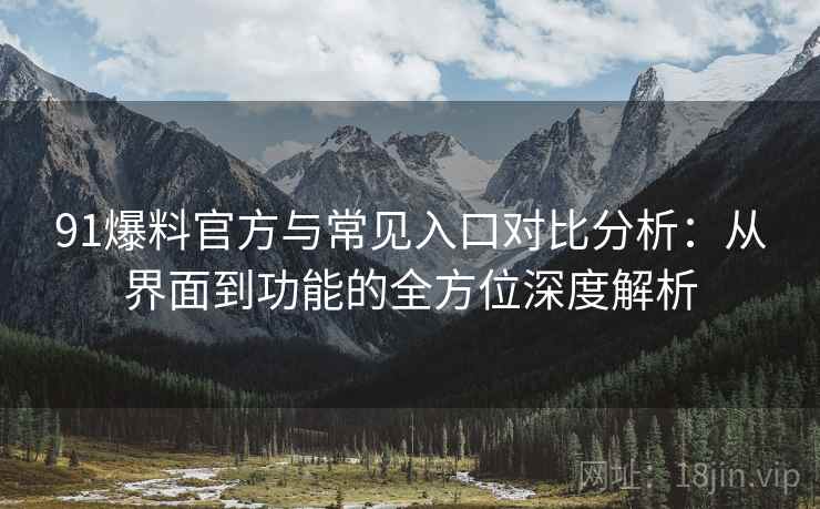 91爆料官方与常见入口对比分析:从界面到功能的全方位深度解析 91爆料官方与常见入口对比分析:从界面到功能的全方位深度解析