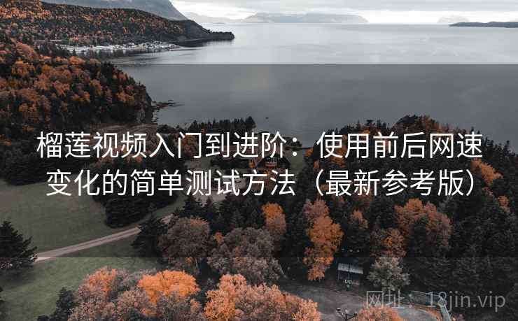 榴莲视频入门到进阶：使用前后网速变化的简单测试方法（最新参考版）