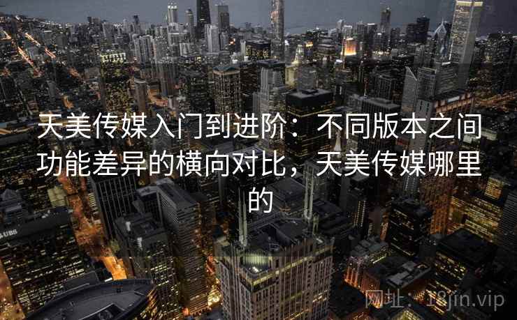 天美传媒入门到进阶：不同版本之间功能差异的横向对比，天美传媒哪里的