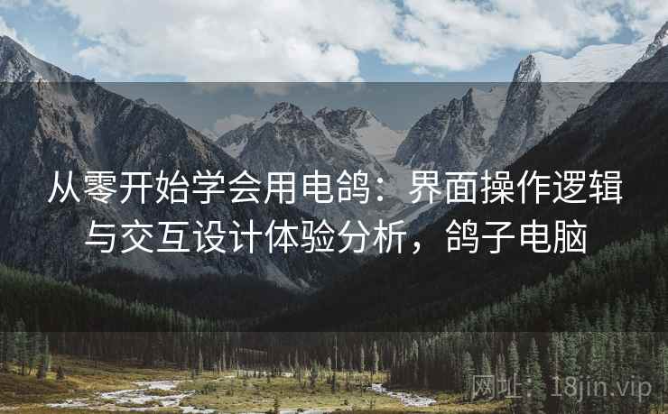从零开始学会用电鸽：界面操作逻辑与交互设计体验分析，鸽子电脑